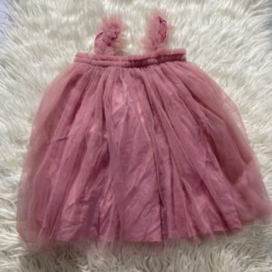 Dusty rose tulle dress