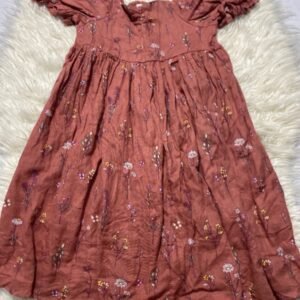 Floral puff sleeve dress