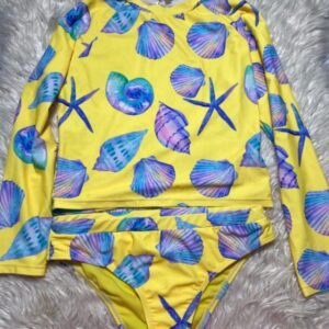 Seashells rash guard set