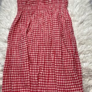 Checker print dress